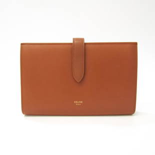 Celine Large Strap Wallet Women's Leather Long Wallet (bi-fold) Brown: Celine Large Strap Wallet Women's Leather Long Wallet (bi-fold) Brown Brand: Celine Model: Large strap wallet Country of Origin: Italy Type: Long wallet (bi-fold) Gender: Women Material: