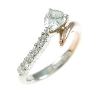 K18PG PT Diamond Ring: K18PG PT Diamond Ring Brand: Unbranded Style: Ring Material: K18PG PT Gender: Ladies Size: 10.0 (JPN size) Stone: Diamond 0.38ct ActualSize: W : 7.3mm CenterStone: Diamond 0.38ct Side Stone: