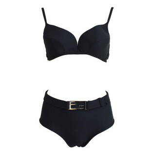 FENDI Logos #42 Sleeveless Bikini Swimwear Swimsuit Black: FENDI Logos #42 Sleeveless Bikini Swimwear Swimsuit Black Size: 42 Accents: Logo Country/Region of Manufacture: Italy Swim Top Style: Bralette Department: Women Season: Summer Material: 80% Nylon