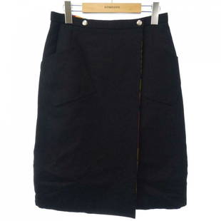VINTAGE HERMES Skirt: VINTAGE HERMES Skirt Brand: HERMES Style: SKIRT Color: Black Red Yellow Reversible Material: See Image Gender: Ladies Size: 42 Size Type: Regular Skirt Length: Not Specified ActualSize: Waist:71cm