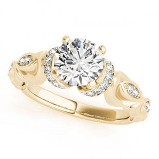 1.2 ctw Certified VS/SI Diamond Antique Ring 18k Yellow Gold: 1.2 ctw Certified VS/SI Diamond Antique Ring 18k Yellow Gold 1.2 ctw Certified VS/SI Diamond Antique Ring 18k Yellow Gold Designer Brand Luxury Jewelrymade in the USA Suggested Retail Price: