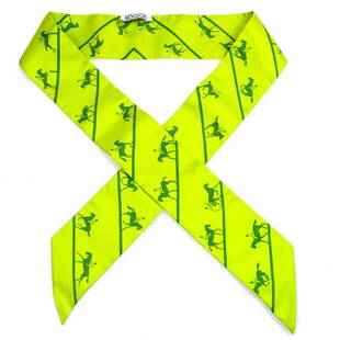 HERMES Twilly Scarf Stole Bag Handle Accessories Light Green Silk France: HERMES Twilly Scarf Stole Bag Handle Accessories Light Green Silk France Accents: Logo Country/Region of Manufacture: France Department: Women Style: Square Scarf Season: Fall Spring Summer Winter