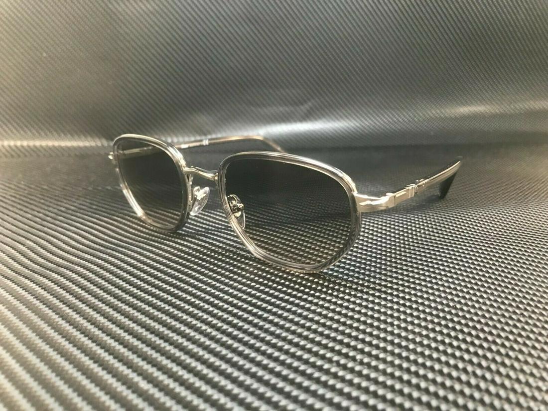 PERSOL PO2471S 110132 Silver Smoke Square Men's 50 mm: PERSOL PO2471S 110132 Silver Smoke Square Men's 50 mm Department: Women Style: Square Type: Sunglasses Brand: Persol Frame Color: Silver New The Mynt Guarantee: All items in this auction are guarantee