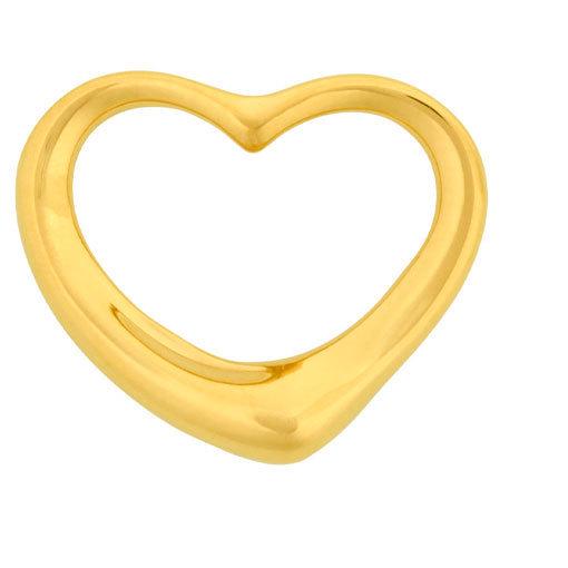 Tiffany TIFFANY & Co. Open Heart Pendant Top 22mm K18YG Elsa Peretti: Tiffany TIFFANY & Co. Open Heart Pendant Top 22mm K18YG Elsa Peretti Brand: Tiffany Line: Open Heart Pendant Type: Pendant Material: Yellow gold (18K) Color: Yellow gold Weight: 4.3g / 0.15oz. Pendant