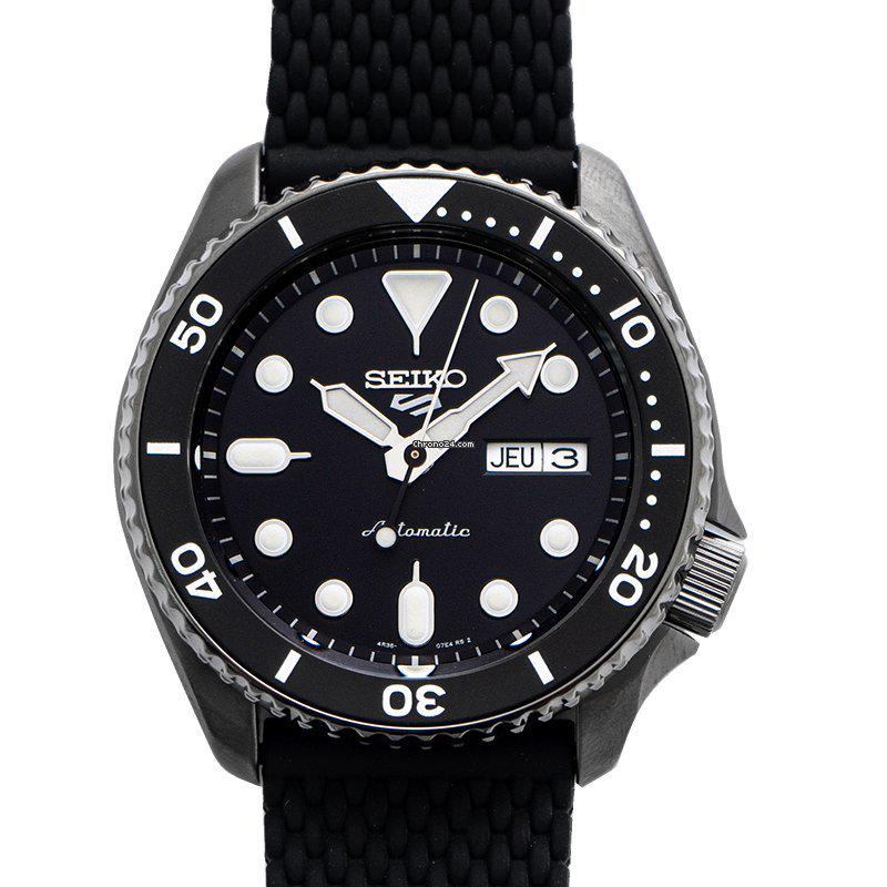 Seiko 5 Sports Automatic Black Dial Men's Watch - SRPD65K2: Seiko 5 Sports Automatic Black Dial Men's Watch - SRPD65K2 Brand: Seiko Model: 5 Sports Dealer product code: 24898A Movement: Automatic Case material: Steel Bracelet material: Silicon Year of producti