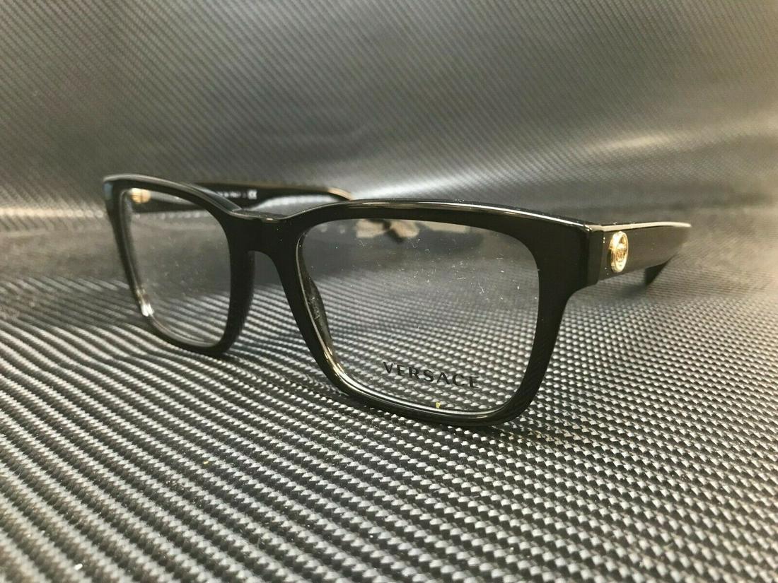VERSACE VE3285 GB1 Black Demo Lens Men's Eyeglasses 55: VERSACE VE3285 GB1 Black Demo Lens Men's Eyeglasses 55 Country/Region Of Manufacture: Italy Department: Women Style: Rectangle Temple Length: 145 mm Lens Socket Width: 55 mm Type: Eyeglasses Features: