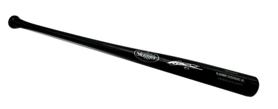 Vladimir Guerrero Jr. Blue Jays Signed Engraved Black Baseball Bat BAS: Vladimir Guerrero Jr. Blue Jays Signed Engraved Black Baseball Bat BAS Sport: Baseball-MLB Product: Bat Original/Reprint: Original Team: Toronto Blue Jays Autograph Authentication: BAS/Beckett League: