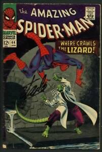 Stan Lee Signed Amazing Spider-Man #44 Comic Book The Lizard PSA/DNA: Stan Lee Signed Amazing Spider-Man #44 Comic Book The Lizard PSA/DNA Autograph Authentication: PSA/DNA Product Coa: PSA/DNA Product Signed By Name: Stan Lee Product Signed By Brand: STAN LEE Pre-Owned