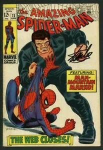 Stan Lee Signed Amazing Spider-Man #73 Comic Book Man-Mountain Marko PSA: Stan Lee Signed Amazing Spider-Man #73 Comic Book Man-Mountain Marko PSA Autograph Authentication: PSA/DNA Product Coa: PSA/DNA Product Signed By Name: Stan Lee Product Signed By Brand: STAN LEE Pre-O