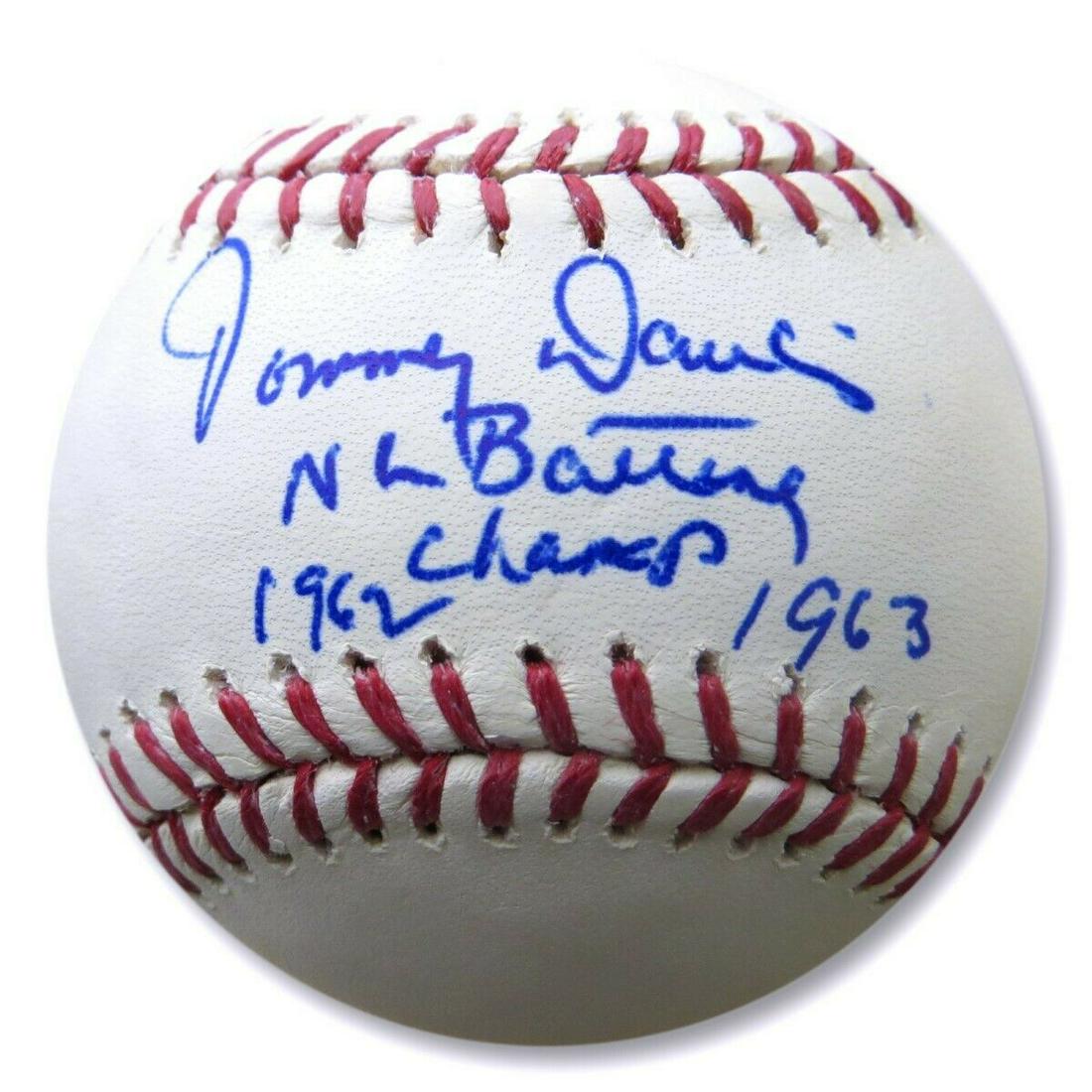 Tommy Davis Autographed MLB Baseball Dodgers NL Batting Champ 62-63 JSA: Tommy Davis Autographed MLB Baseball Dodgers NL Batting Champ 62-63 JSA Sport: Baseball-MLB Product: Ball Original/Reprint: Original Player: Tommy Davis Autograph Authentication: James Spence (JSA) Te