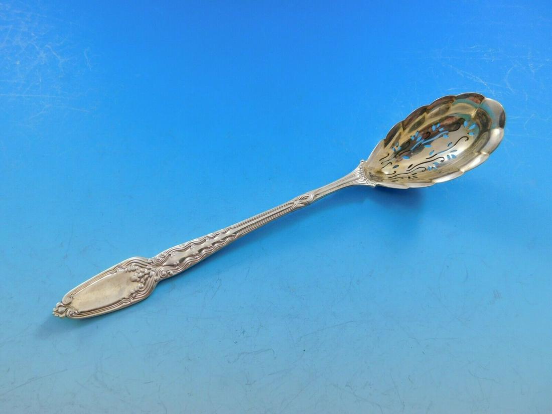 Broom Corn by Tiffany & Co. Sterling Silver Olive Spoon Goldwashed Orig 6: Broom Corn by Tiffany & Co. Sterling Silver Olive Spoon Goldwashed Orig 6 Featured Refinements: Tiffany Sterling Silverware Composition: Sterling Silver Age: 1850-1899 Brand: Tiffany & Co. Pattern: Br
