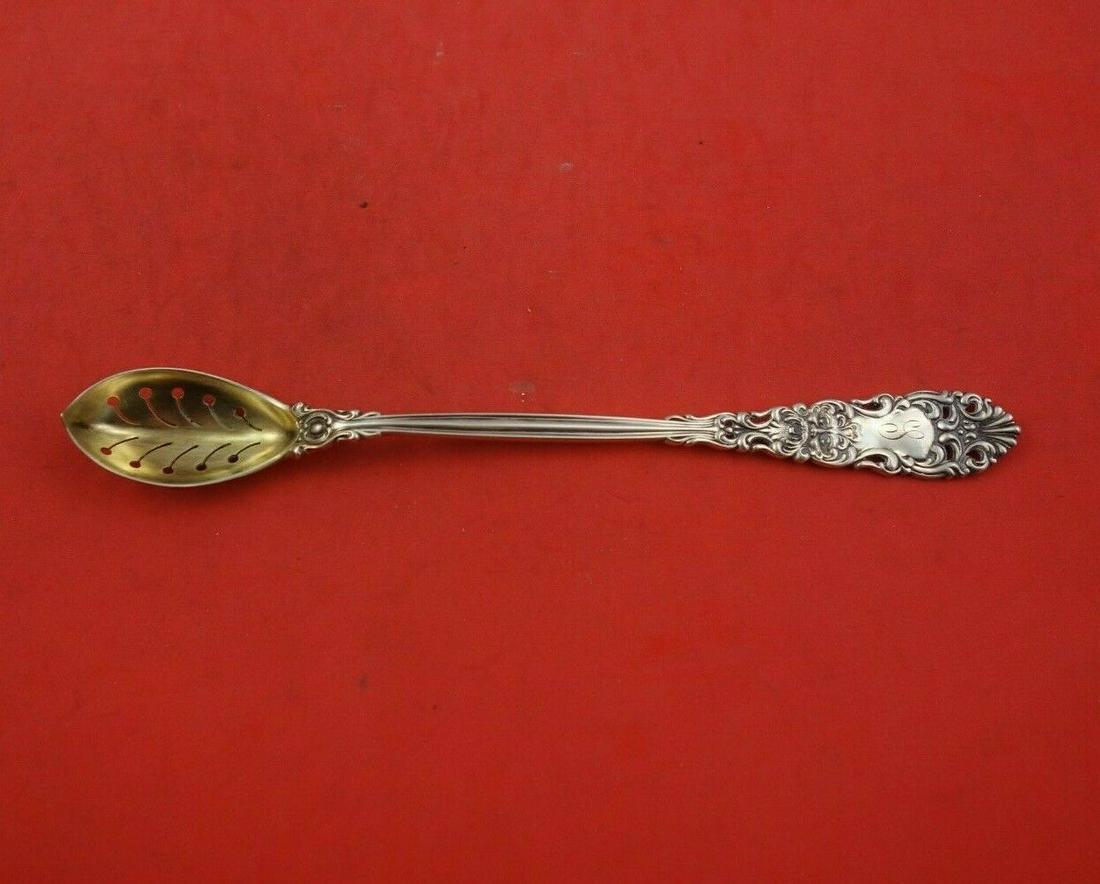 Renaissance by Dominick and Haff Sterling Silver Olive Spoon GW Pcd Long 7: Renaissance by Dominick and Haff Sterling Silver Olive Spoon GW Pcd Long 7 Maker: Dominick & Haff Composition: Sterling Silver Age: 1850-1899 Brand: Dominick & Haff Pattern: Renaissance Type: Serving