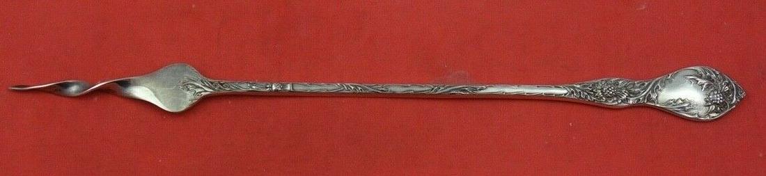 Thistle by Blackinton Sterling Silver Olive Spear Twisted Long Handle 8 7/8": Thistle by Blackinton Sterling Silver Olive Spear Twisted Long Handle 8 7/8" Maker: Blackinton Composition: Sterling Silver Brand: Blackinton Pattern: Thistle Type: Serving Pieces Thistle by blackinto