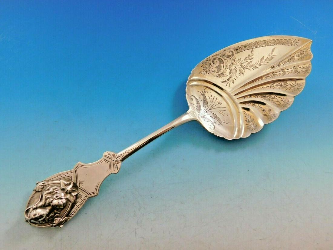 Art Silver c. 1860-1883 by John Cook Sterling Silver Ice Cream Server: Art Silver c. 1860-1883 by John Cook Sterling Silver Ice Cream Server Age: 1850-1899 Brand: John Cook Pattern: Art Silver Circa 1860-1883 Type: Serving Pieces Maker: John Cook Composition: Sterling Si