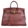 HERMES BIRKIN 35 Hand Bag Purse Rouge H Veau Gulliver France R31 B