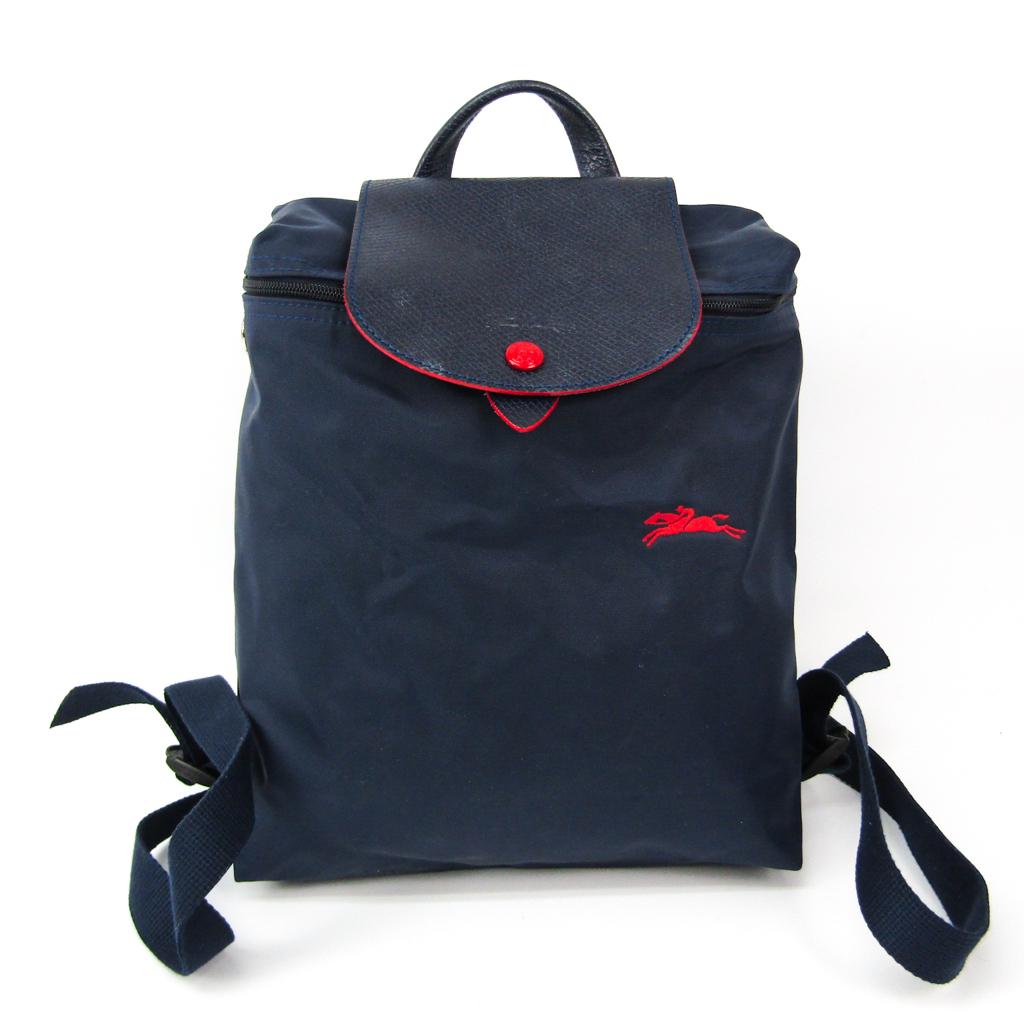 Longchamp Le Pliage Club 1699 619 556 Women's Nylon Leather Backpack Navy Red Color: Longchamp Le Pliage Club 1699 619 556 Women's Nylon Leather Backpack Navy Red Color Brand: Longchamp Line: Le Pliage Model: Club 1699 619 556 Country of Origin: China Type: Backpack Material: Nylon Le