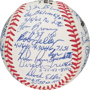 Rare Perfect Game Pitchers Signed Jersey 10 Sigs With Sandy Koufax