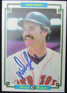 Wade Boggs Boston Red Sox Signed 1984 Donruss Champion #16 Baseball Card: Wade Boggs Boston Red Sox Signed 1984 Donruss Champion #16 Baseball Card Sport: Baseball-MLB Product: Trading Card Original/Reprint: Original Autograph Authentication: Seller Team: Boston Red Sox Leag