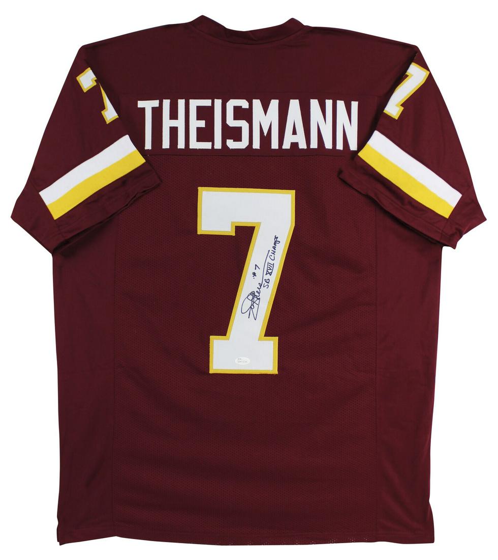 Joe Theismann SBXVII Champs Signed Maroon Pro Style Jersey JSA: Joe Theismann SBXVII Champs Signed Maroon Pro Style Jersey JSA Sport: Football-NFL Product: Jersey Original/Reprint: Original Player: Joe Theismann Team: Washington Redskins Autograph Authentication: 