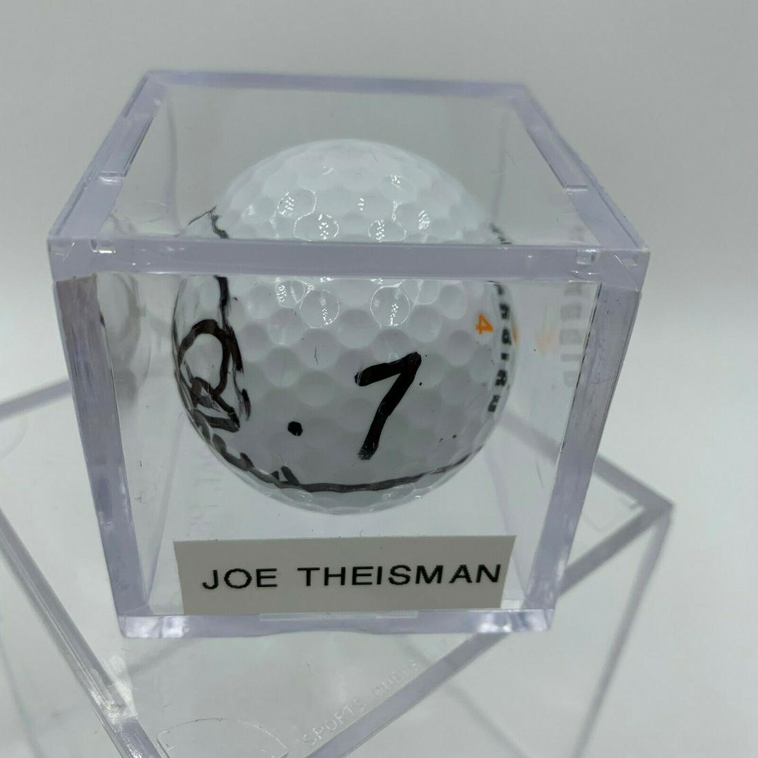 Joe Theismann Signed Autographed Golf Ball PGA With JSA: Joe Theismann Signed Autographed Golf Ball PGA With JSA Product: Ball Sport: Golf-PGA Autograph Authentication: James Spence (JSA) Original/Reprint: Original Pre-Owned PLEASE NOTE: Framed Large or hea