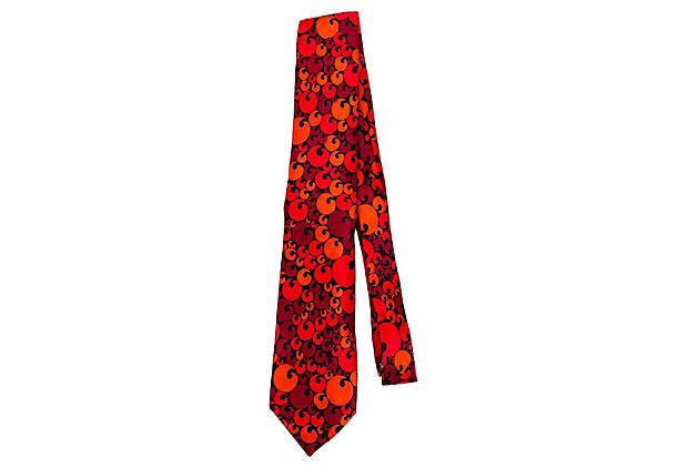 Pierre Cardin Red 100% Silk Graphic Tie: Pierre Cardin Red 100% Silk Graphic Tie Condition: Very Good; minor wear Era: Vintage Dimensions: 55" L x 2.75" W Materials: silk Color: red/black Pierre Cardin silk red and black graphic tie. Great c