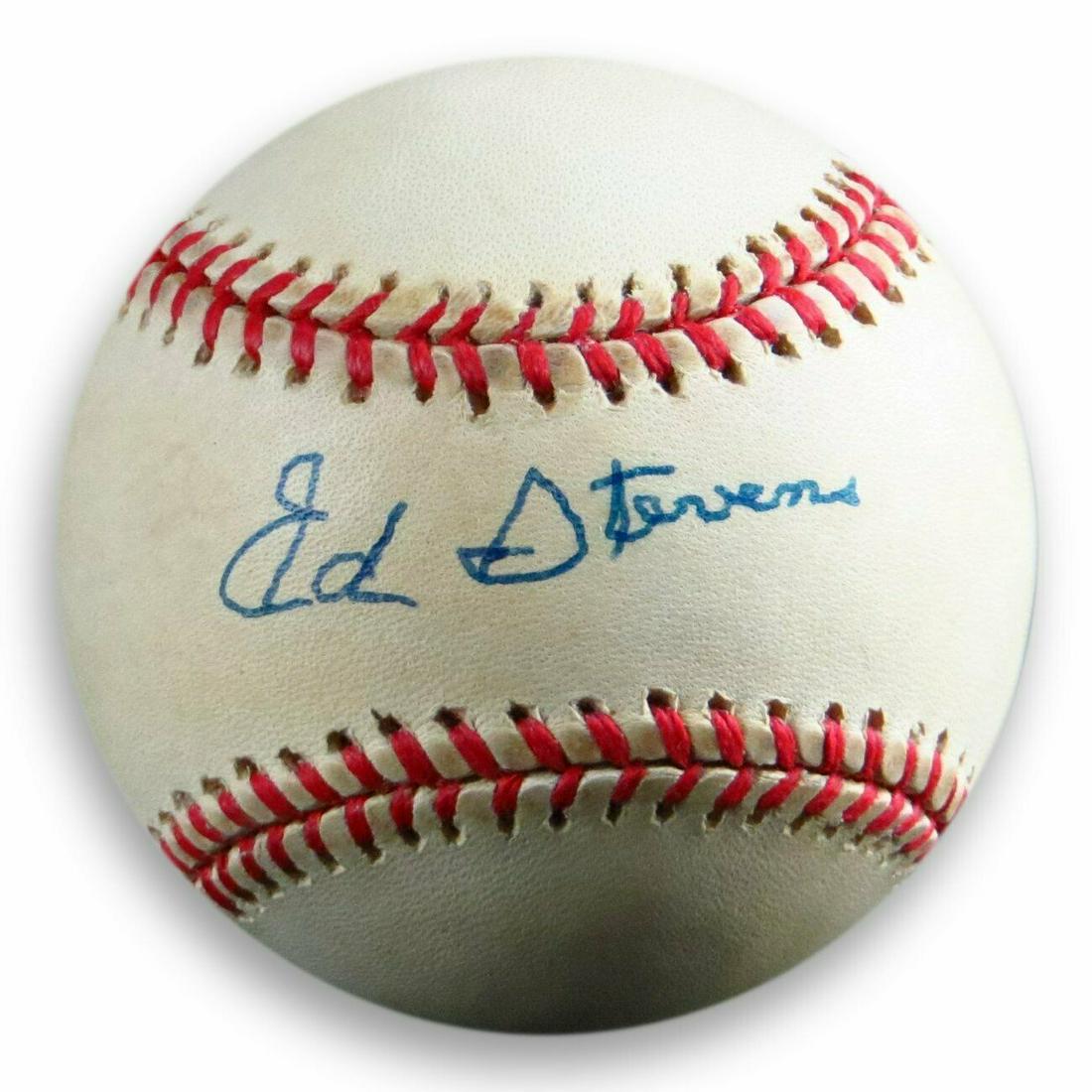 Ed Stevens Signed Autographed Official NL Baseball Brooklyn Dodgers: Ed Stevens Signed Autographed Official NL Baseball Brooklyn Dodgers Sport: Baseball-MLB Product: Ball Original/Reprint: Original Player: Ed Stevens Autograph Authentication: Hall of Fame Sports Team: 