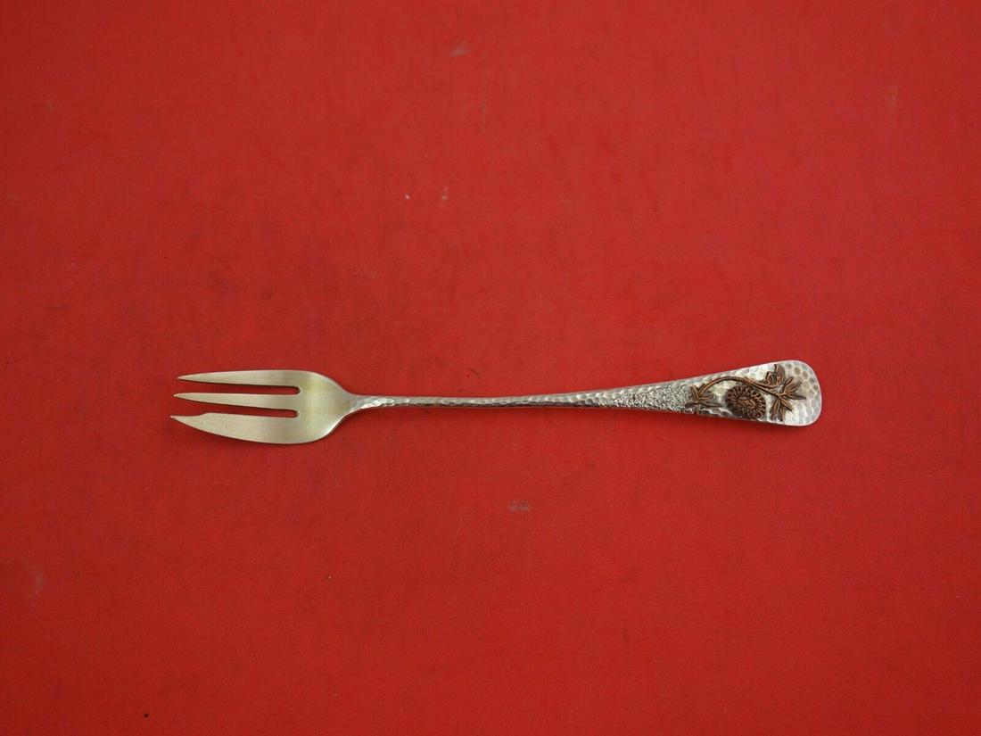 Antique Hammered and Applied by Gorham Sterling Cocktail Fork FW Frosted Tines: Antique Hammered and Applied by Gorham Sterling Cocktail Fork FW Frosted Tines Age: 1850-1899 Brand: Gorham Pattern: Antique Hammered & Applied Type: Fork Antique hammered & applied by gorham Sterling