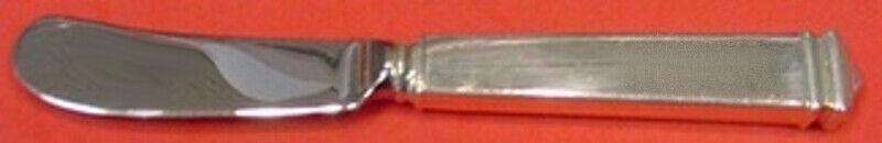 Hampton by Tiffany and Co Sterling Silver Butter Spreader HH WS Paddle 6": Hampton by Tiffany and Co Sterling Silver Butter Spreader HH WS Paddle 6" Maker: Tiffany & Co. Featured Refinements: Tiffany Sterling Silverware Composition: Sterling Silver Age: 1900-1940 Brand: Tiff