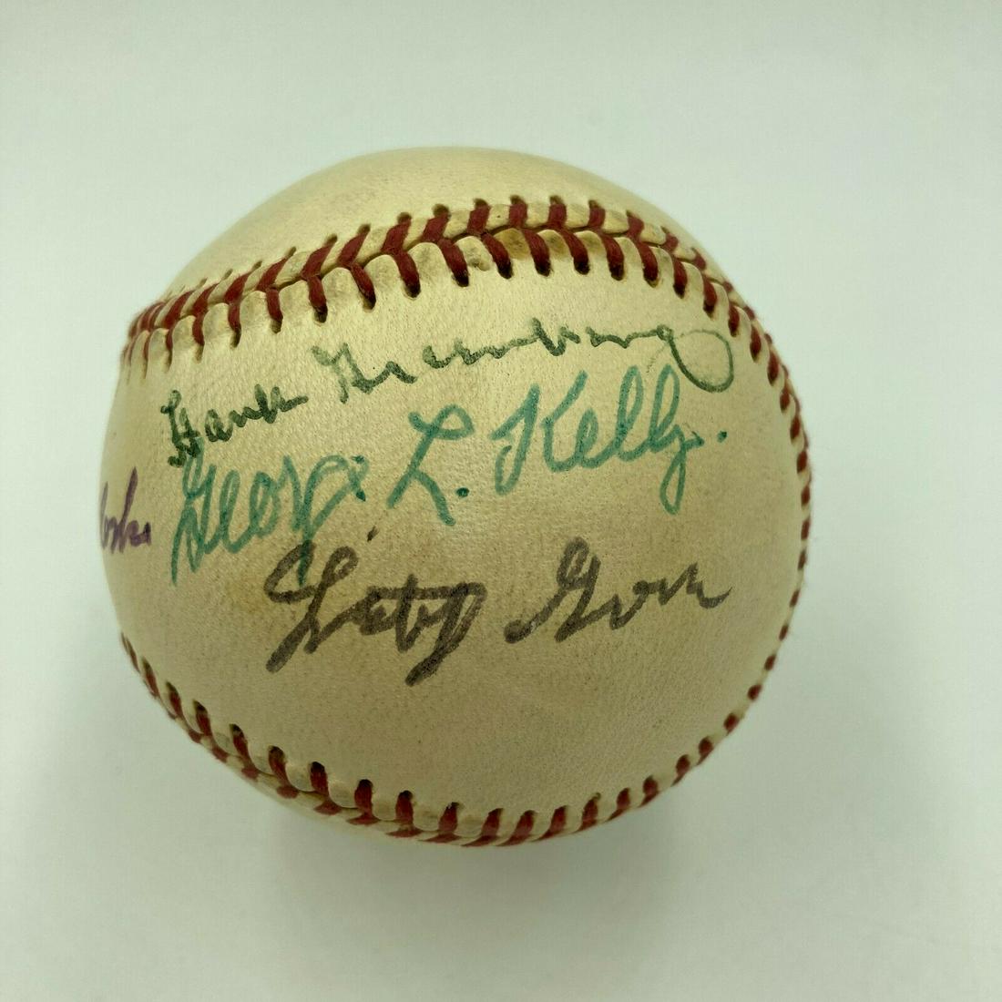 Hank Greenberg Lefty Grove Joe Mccarthy Hall Of Fame Multi Signed Baseball PSA: Hank Greenberg Lefty Grove Joe Mccarthy Hall Of Fame Multi Signed Baseball PSA Product: Ball Sport: Baseball-MLB Autograph Authentication: Professional Sports (PSA/DNA) Original/Reprint: Original Pre-