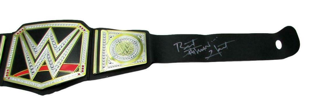 Bret Hart WWF Champ Autographed Champion WWF Full Size Replica Belt JSA: Bret Hart WWF Champ Autographed Champion WWF Full Size Replica Belt JSA League: WWF Pre-Owned PLEASE NOTE: Framed Large or heavy Items do not have shipping costs included. The exact shipping cost will