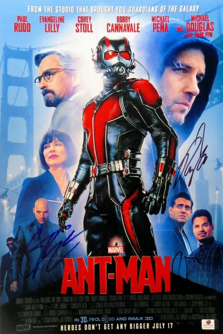 Paul Rudd/Corey Stoll/Peyton Reed Signed Autographed 12X18 Photo Ant Man 814275: Paul Rudd/Corey Stoll/Peyton Reed Signed Autographed 12X18 Photo Ant Man 814275 Industry: Movies Object Type: Photograph Original/Reproduction: Original Signed By: Paul Rudd/Corey Stoll/Peyton Reed Au