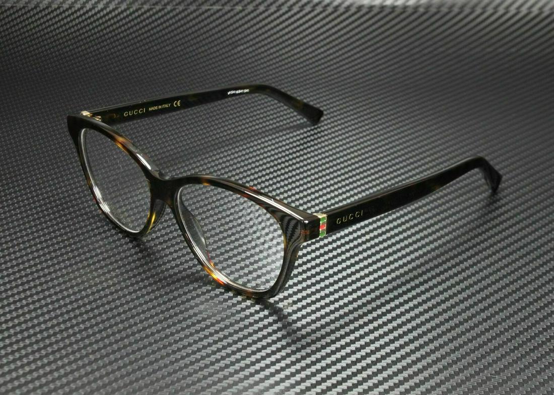 GUCCI GG0456O 002 Round Oval Havana Gold Women's Eyeglasses Frame 53: GUCCI GG0456O 002 Round Oval Havana Gold Women's Eyeglasses Frame 53 Style: Rectangle Temple Length: 140 mm Lens Socket Width: 53 mm Type: Eyeglasses Bridge Width: 15 mm Gender: Women Frame Material: