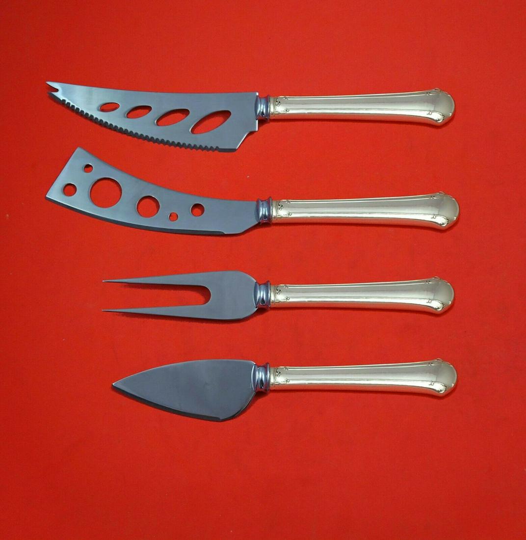 Chippendale by Towle Sterling Silver Deluxe Charcuterie Set 4-Piece Custom Made: Chippendale by Towle Sterling Silver Deluxe Charcuterie Set 4-Piece Custom Made Maker: Towle Composition: Sterling Silver Age: Post-1940 Brand: Towle Pattern: Chippendale Type: Hostess Set Chippendale