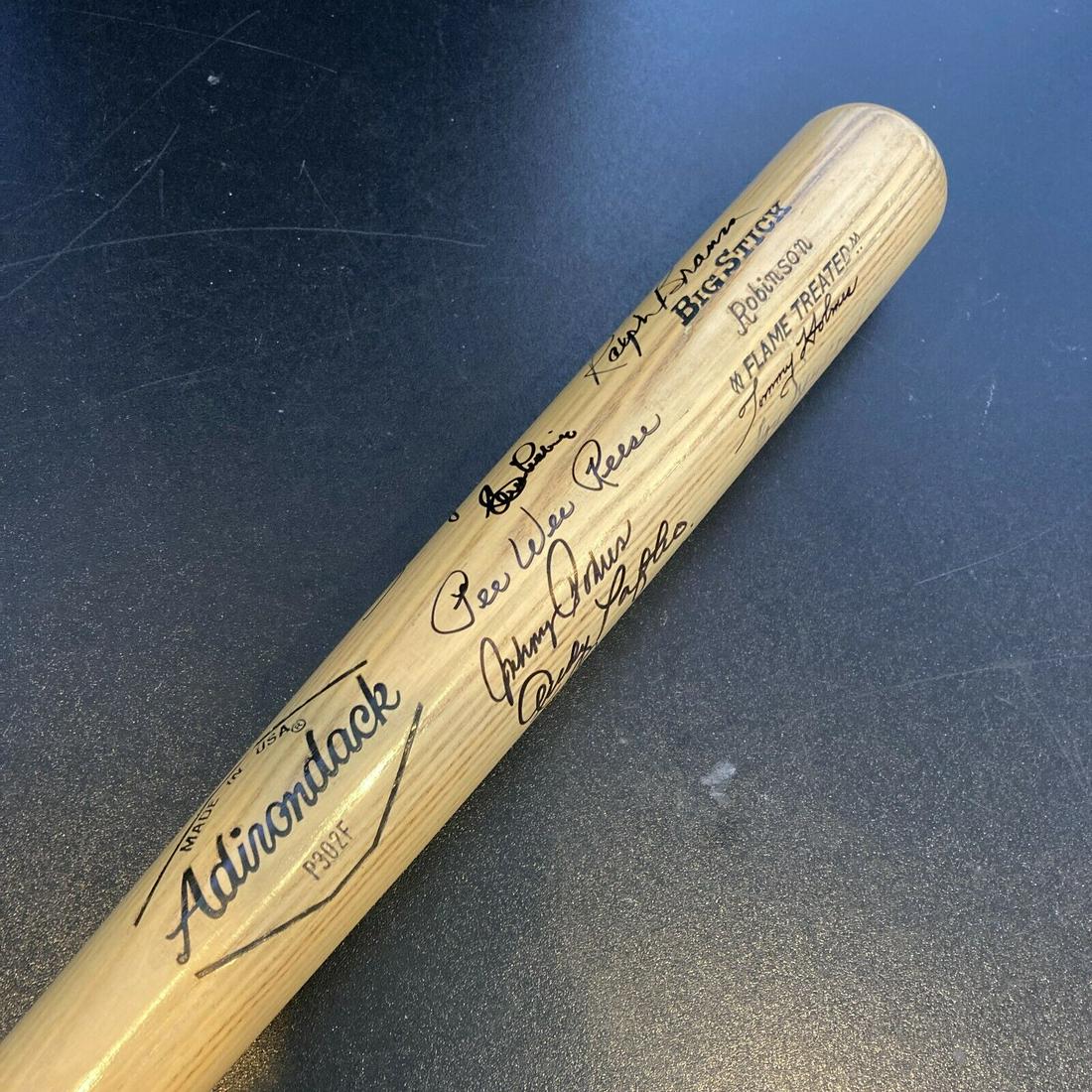 Brooklyn Dodgers Legends Signed Jackie Robinson Bat W/ Pee Wee Reese Duke Snider: Brooklyn Dodgers Legends Signed Jackie Robinson Bat W/ Pee Wee Reese Duke Snider Product: Bat Sport: Baseball-MLB Original/Reprint: Original Pre-Owned PLEASE NOTE: Framed Large or heavy Items do not h