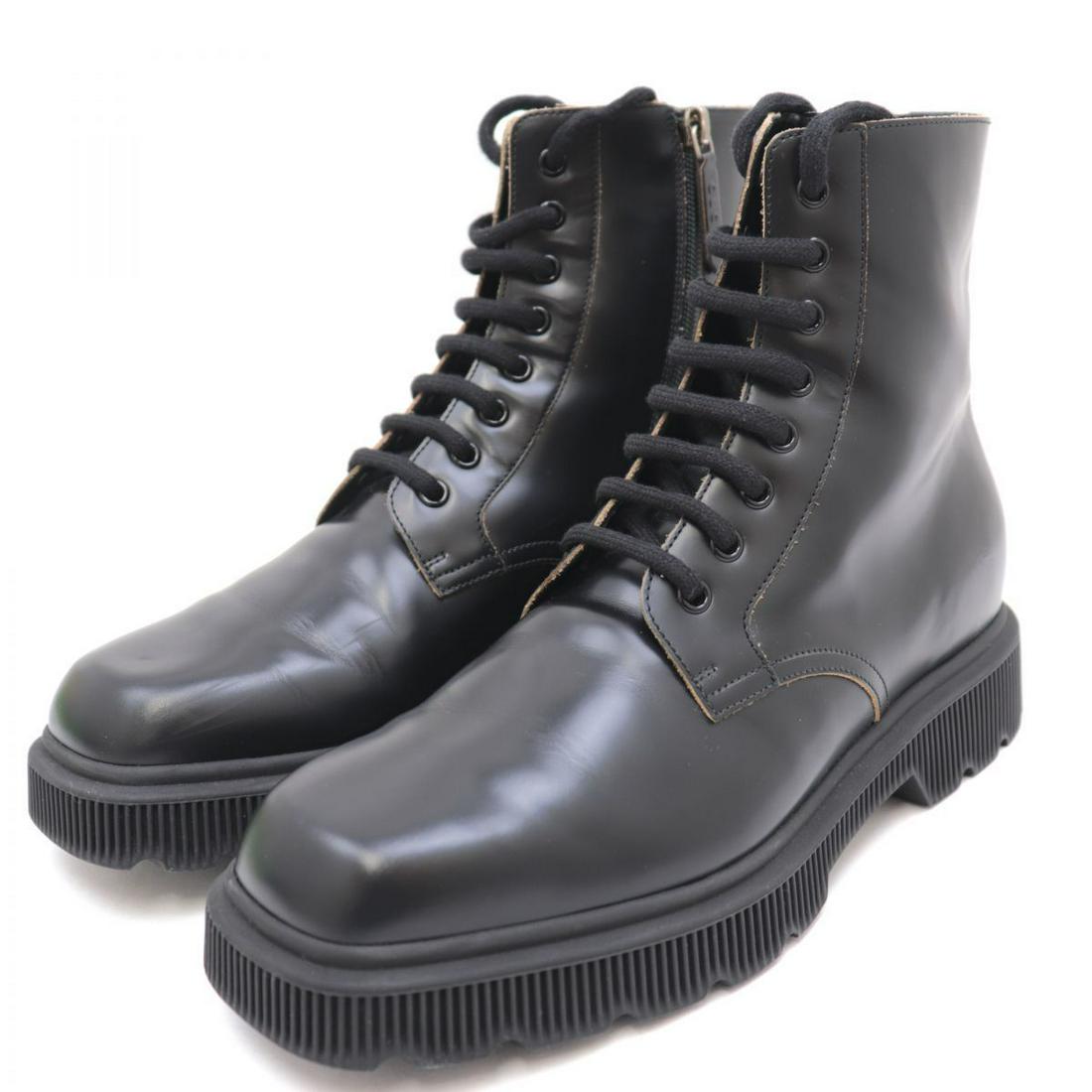 Gucci Double G Lace-up Leather Boots Men's Black 7 Side Zip Interlocking: Gucci Double G Lace-up Leather Boots Men's Black 7 Side Zip Interlocking Brand: Gucci Type: Boots Gender: Men Color: Black Shoe Width: 11.5cm / 4.52 Shaft Height: 20cm / 7.87 US Size: 7 US Size: 7 Con