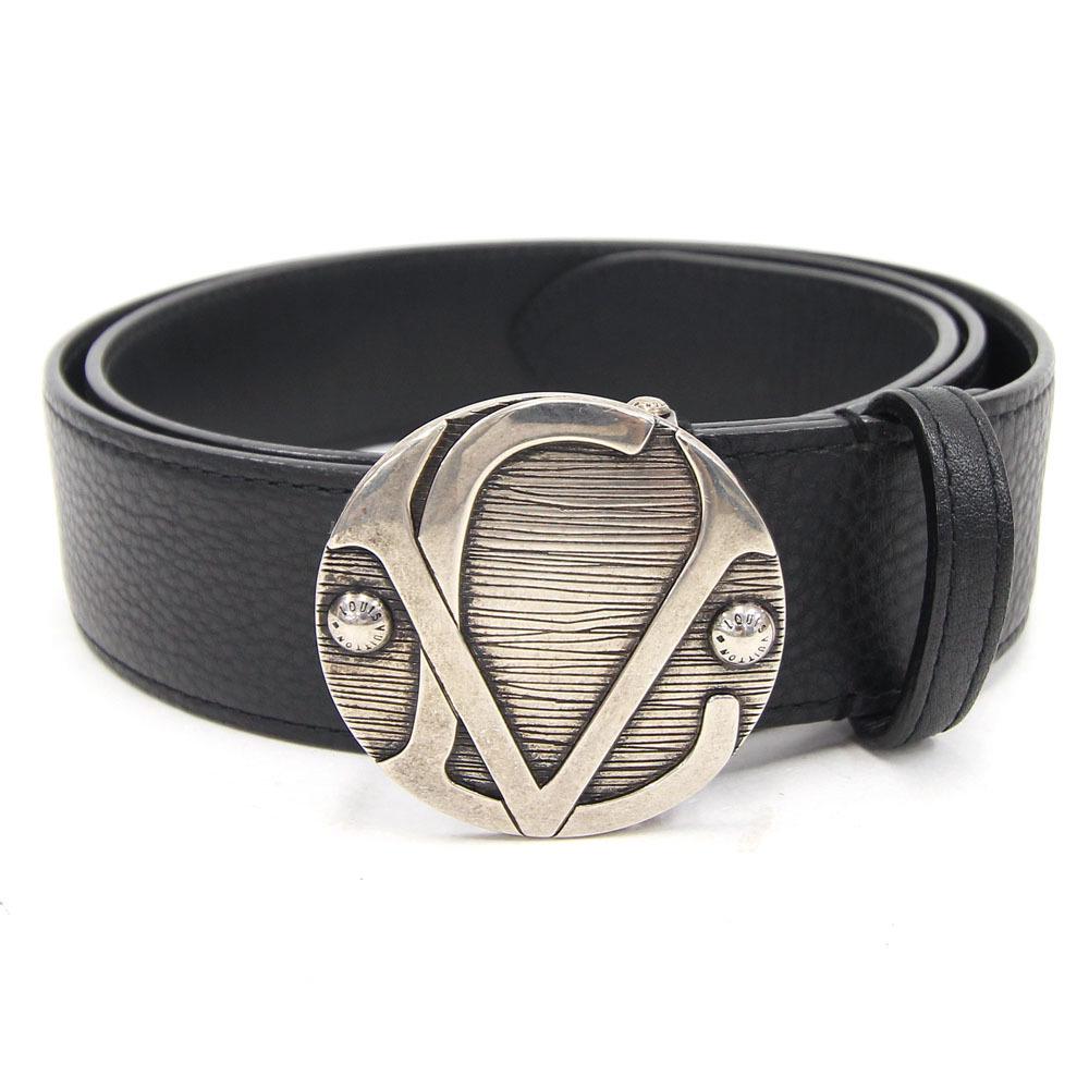 Louis Vuitton Belt Saint Tulle 1904 Minuruf Quatre M9681S Black Leather Men: Louis Vuitton Belt Saint Tulle 1904 Minuruf Quatre M9681S Black Leather Men Brand: Louis Vuitton Type: Standard belt Gender: Men Material (Strap): Leather Leather: Color: Black Width: 4cm / 1.57 Condi