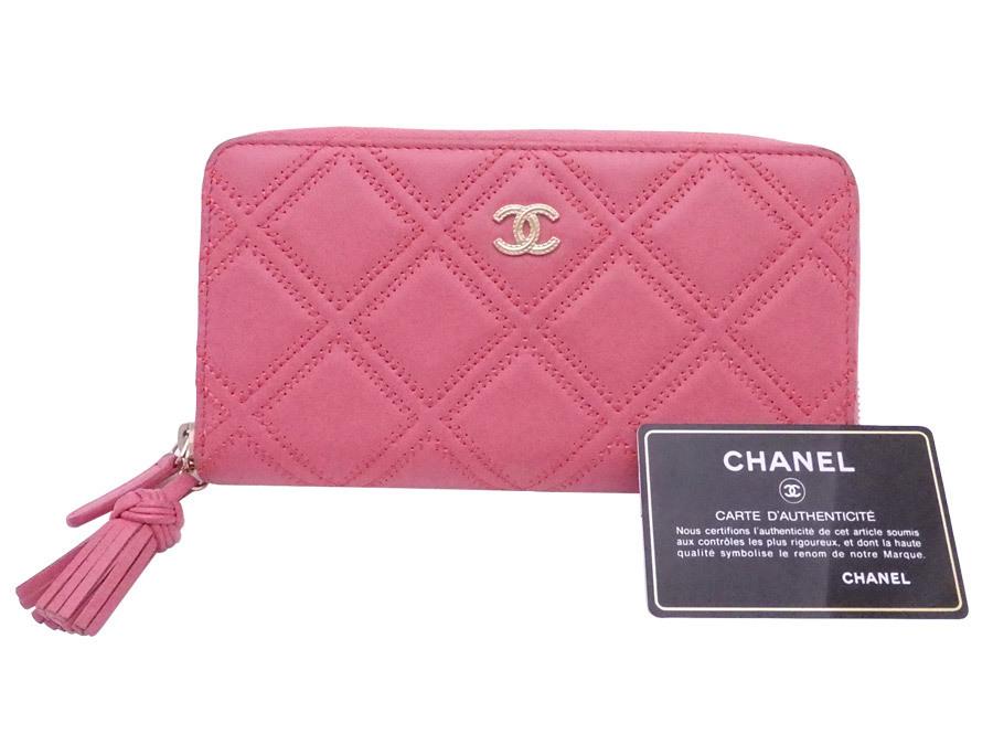 Chanel CHANEL Round Purse Cocomark Pink Leather Ladies: Chanel CHANEL Round Purse Cocomark Pink Leather Ladies Brand: Chanel Country of Origin: Italy Type: Long wallet (bi-fold) Gender: Women Material: Leather Leather: Color: Pink Closure: Zipper Size (HxW