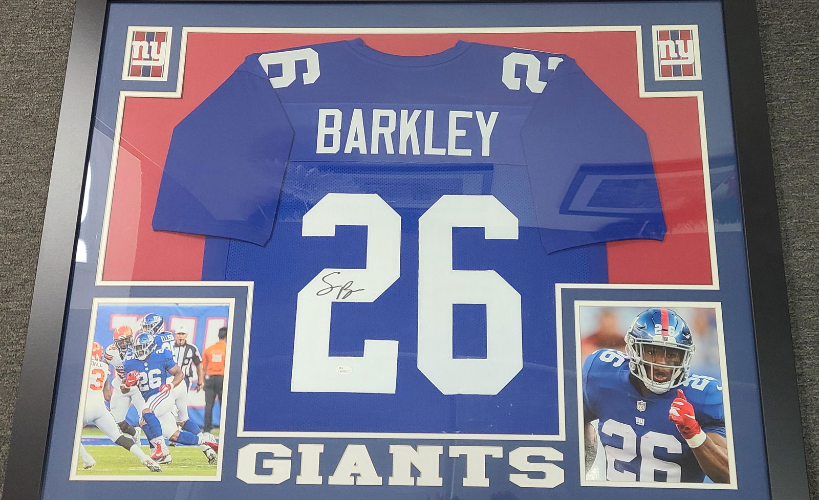 signed saquon barkley jersey