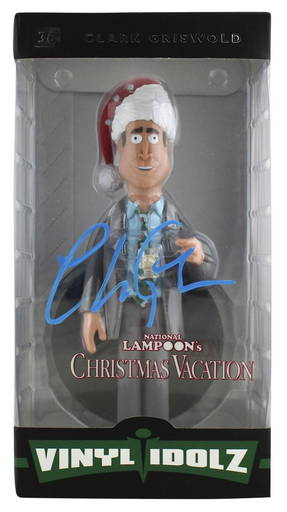 Chevy Chase Signed Clark Griswold Blackhawks Christmas Vacation