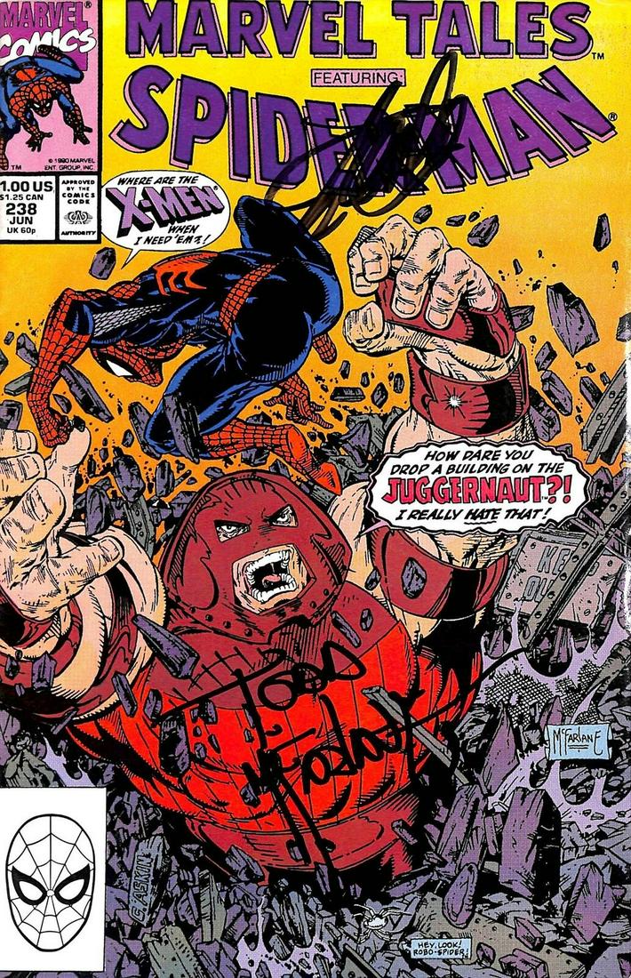 Stan Lee & Todd McFarlane Signed Marvel Tales Spider-Man #238 Comic BAS: Stan Lee & Todd McFarlane Signed Marvel Tales Spider-Man #238 Comic BAS Autograph Authentication: BAS Product Coa: BAS Product Signed By Name: Stan Lee & Todd McFarlane Product Signed By Brand: Marvel
