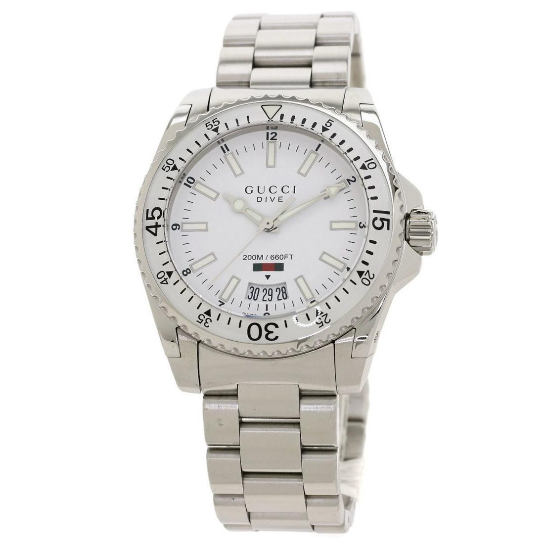 Gucci 136.3 Dive Dive Watch Stainless Steel Ss Men s Gucci