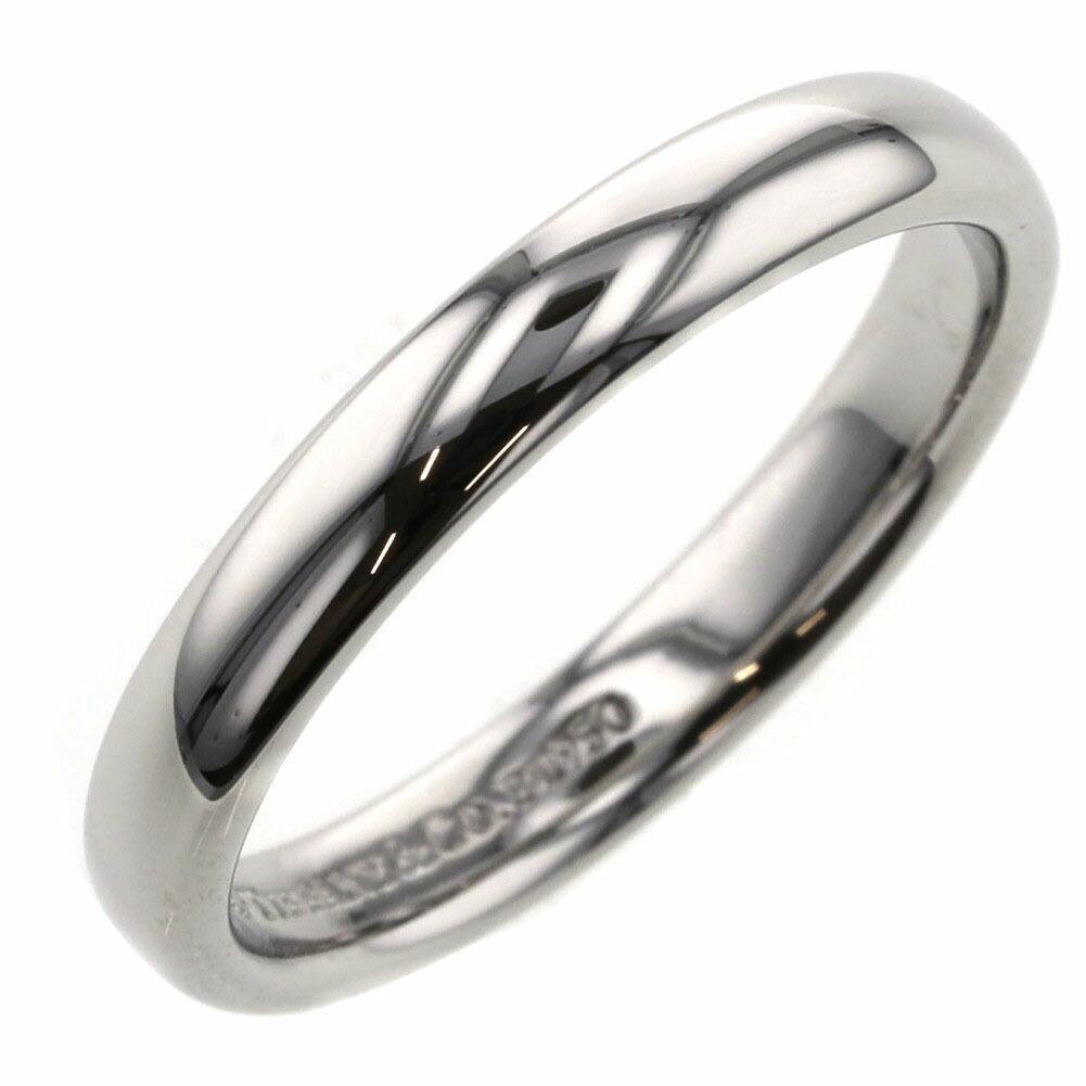 Tiffany Ring Classic Band Width approx. J3mm Platinum PT950 No. 9 Ladies TIFFANY & Co.: Tiffany Ring Classic Band Width approx. J3mm Platinum PT950 No. 9 Ladies TIFFANY & Co. Brand: Tiffany Gender: Women Color: Silver Material: Platinum 950 US Size: 5 Width: 3mm / 0.12 Inner Diameter: 15