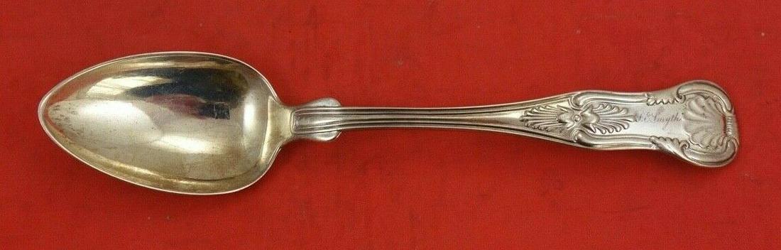 Kings by Bailey & Co. Sterling Silver Teaspoon George Sharp coin 6": Kings by Bailey & Co. Sterling Silver Teaspoon George Sharp coin 6" Composition: Sterling Silver Age: 1828-1869 Brand: Bailey & Co. Pattern: Kings Type: Spoon Kings by bailey & co. Sterling silver tea