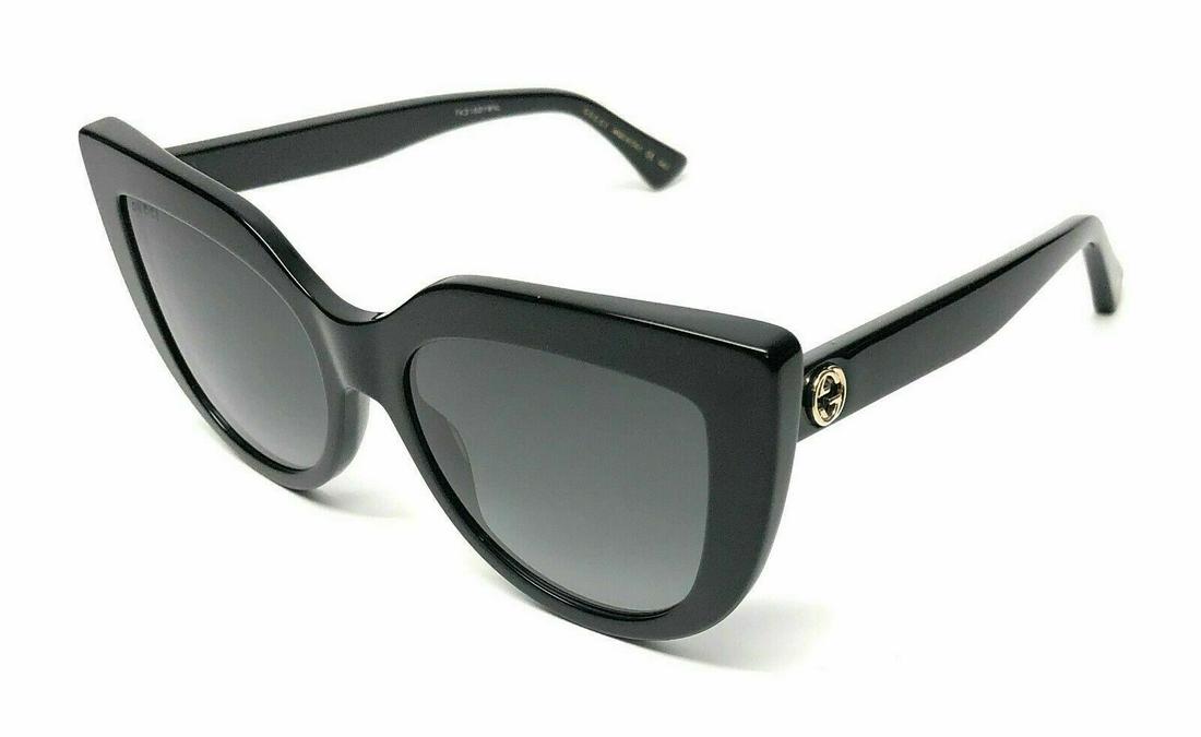 GUCCI GG0164S 001 Black Grey Gradient Women's Sunglasses: GUCCI GG0164S 001 Black Grey Gradient Women's Sunglasses Manufacturer Color: Black Brand: Gucci Frame Color: Black Department: Women Type: Cat Eye Model: GG0164S Frame Material: Plastic Style: Cat Eye