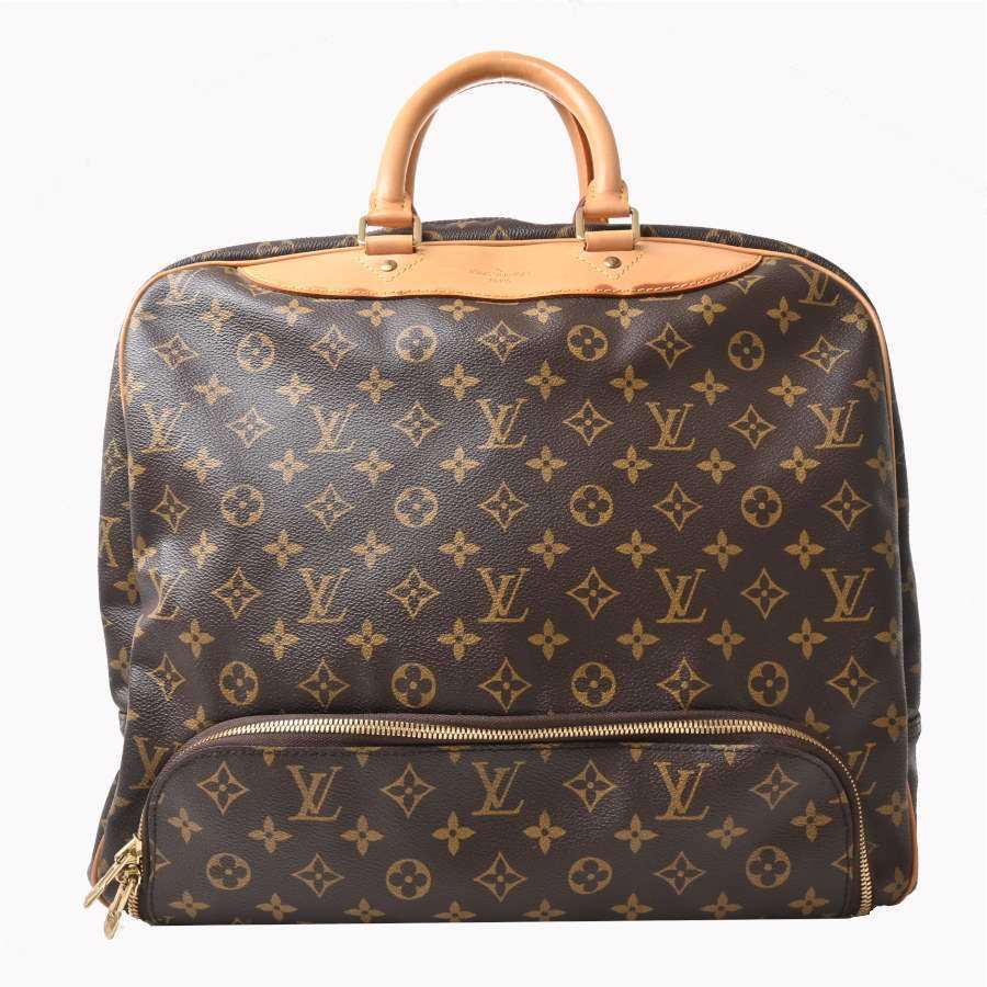 LOUIS VUITTON Monogram Evasion Boston Bag Brown PVC Leather: LOUIS VUITTON Monogram Evasion Boston Bag Brown PVC Leather Brand: Louis Vuitton Line: Monogram Type: Boston bag Handbag Material: PVC PVC: Color: Brown Gender: Women Size (HxWxD): 35cm x 36cm x 22cm 