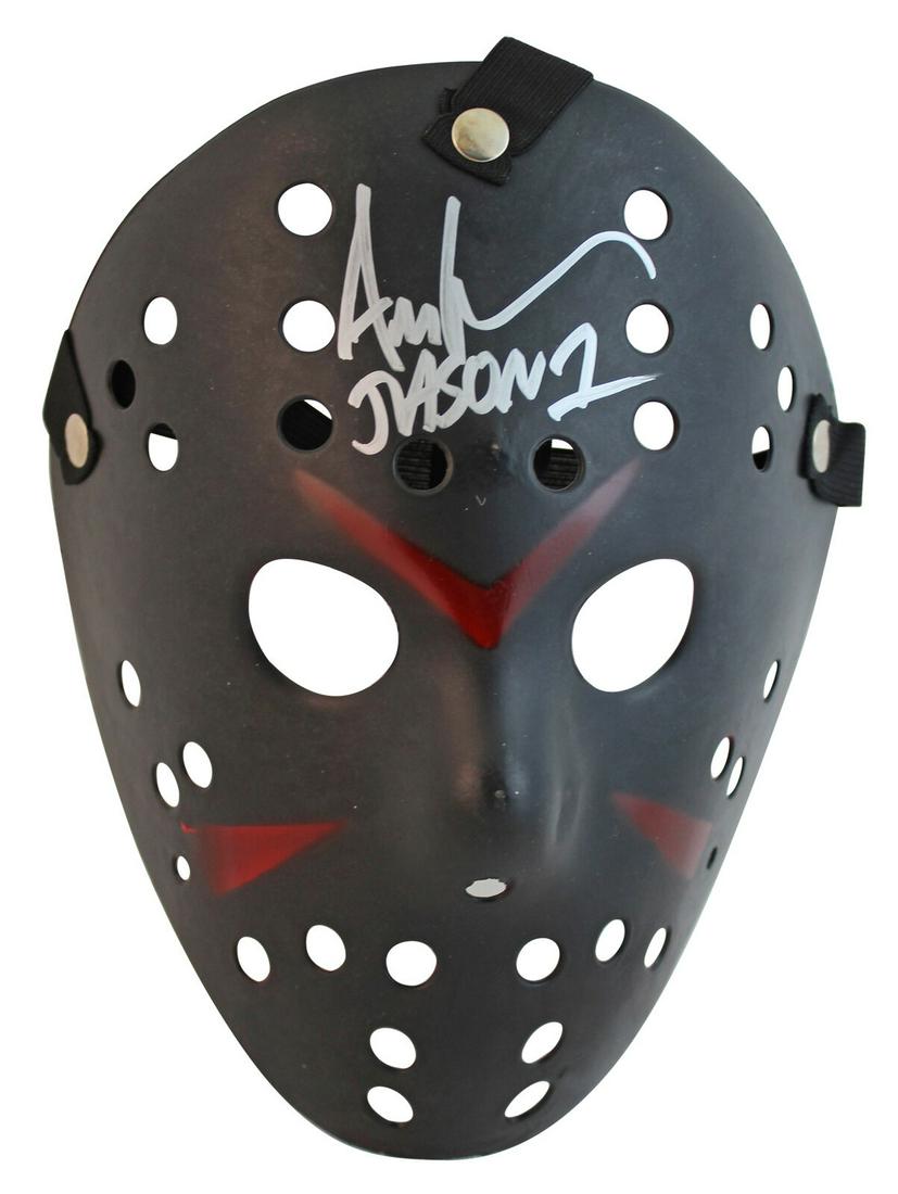 Ari Lehman Friday The 13th Jason 1 Signed Black Jason Mask w/ Silver Sig BAS: Ari Lehman Friday The 13th Jason 1 Signed Black Jason Mask w/ Silver Sig BAS Industry: Movies Original/Reproduction: Original Autograph Authentication: Beckett Product Coa: Beckett Product Signed By N