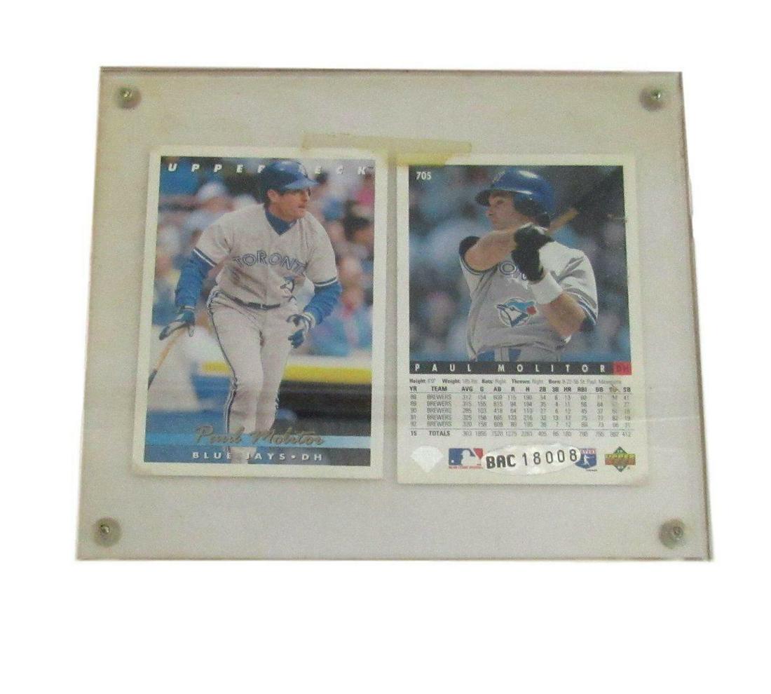 Paul Molitor Blue Jays Signed Upper Deck ated 2 Card and Box UDA: Paul Molitor Blue Jays Signed Upper Deck ated 2 Card and Box UDA Sport: Baseball-MLB Product: Not Available Original/Reprint: Original Autograph Authentication: UpperDeck Team: Toronto Blue Jays Leagu