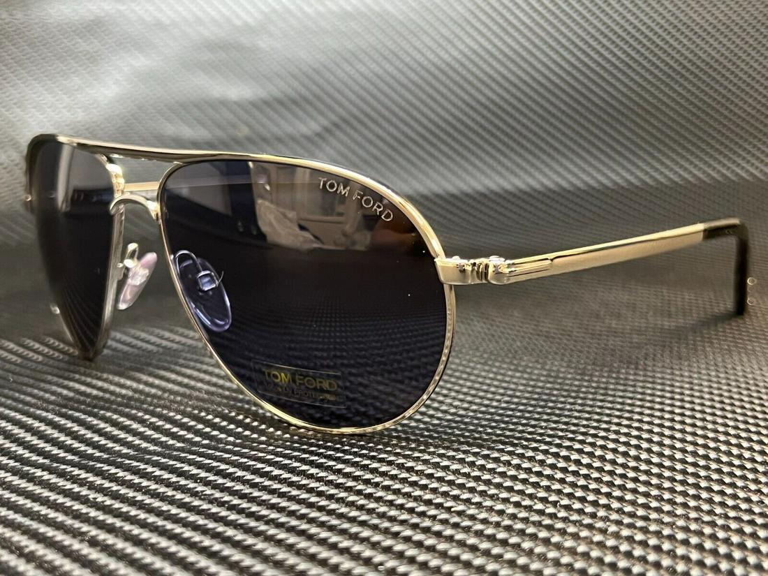 TOM FORD Marko FT0144 18V Shiny Rhodium Blue Aviator 58 mm Men's Sunglasses: TOM FORD Marko FT0144 18V Shiny Rhodium Blue Aviator 58 mm Men's Sunglasses Magnification Strength: 1 Lens Technology: Tinted Polarized Mirrored Anti-Reflective Gradient Character: Vision Tom Silver B