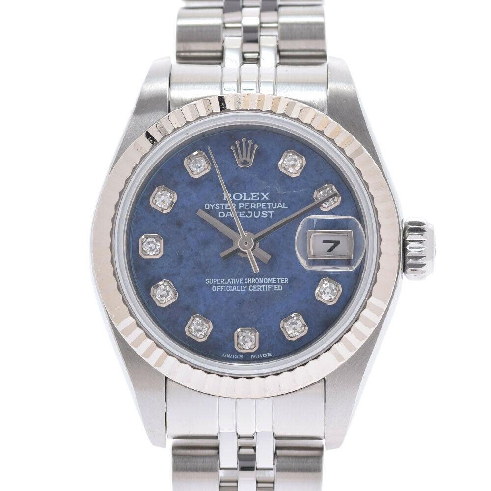 ROLEX Datejust Sodalite 10P Diamond 79174G watch: ROLEX Datejust Sodalite 10P Diamond 79174G watch Brand: ROLEX Style: watch Material: Stainless Steel/WG Color: Blue Movement: Mechanical Automatic Dial Color: Sodalite Type: Wristwatch AB: Very Good T