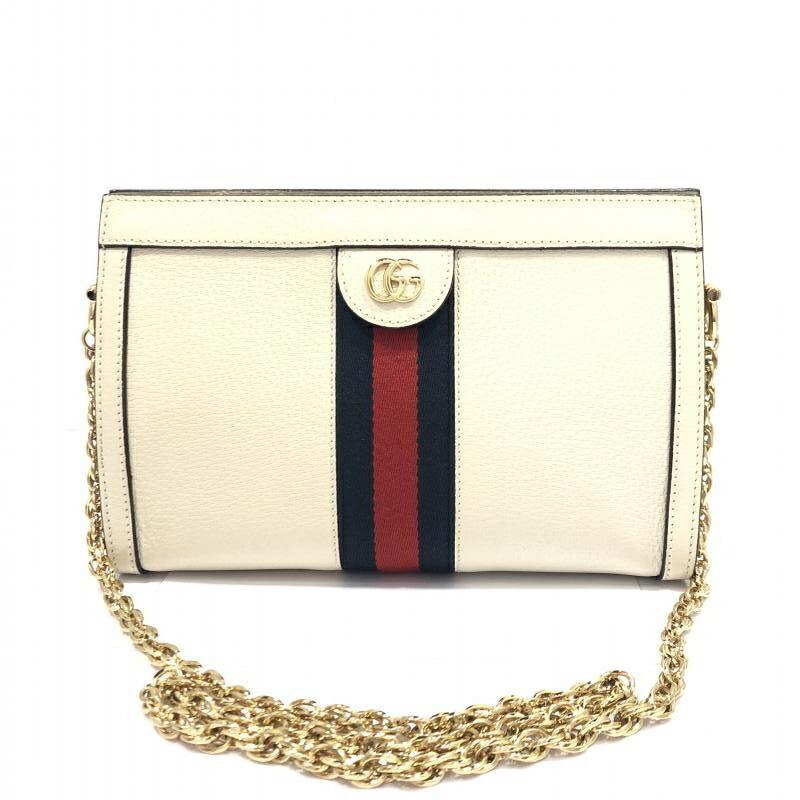 GUCCI Gucci Small Offensive Chain Shoulder Sherry Line: GUCCI Gucci Small Offensive Chain Shoulder Sherry Line Brand: Gucci Color: White Size (HxWxD): 25.5cm x 6.5cm x 8cm / 10.03 x 2.55 x 3.14 Condition: Used (very good) The Mynt Guarantee: All items in t
